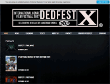 Tablet Screenshot of dedfest.com